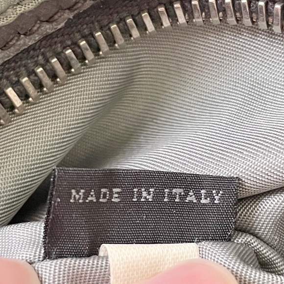 Prada green gray Tessuto nylon reversible travel tote bag - Picture 13 of 13